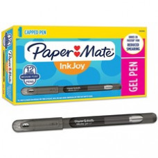 Paper Mate InkJoy Gel Pens - Medium Pen Point - Black Gel-based Ink - 1 Dozen