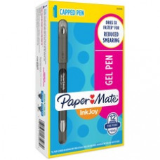 Paper Mate InkJoy Gel Stick Pens - Fine Pen Point - Black Gel-based Ink - 1 Dozen