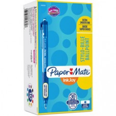 Paper Mate InkJoy 300 RT Retractable Ballpoint Pen - Medium Pen Point - 1 mm Pen Point Size - Retractable - Blue - Blue Plastic Barrel - 36 / Box