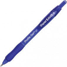 Paper Mate Profile Gel 0.7mm Retractable Pen - 0.7 mm Pen Point Size - Retractable - Blue - 1 Dozen