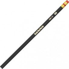 Paper Mate Mirado Black Warrior Pencils with Eraser - #2 Lead - Black Barrel - 12 / Dozen