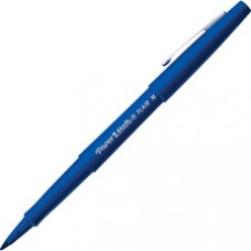 Paper Mate Flair Point Guard Felt Tip Marker Pens - Medium Pen Point - Blue Water Based Ink - Blue Barrel - 12 / Dozen