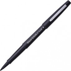 Paper Mate Flair Point Guard Felt Tip Marker Pens - Medium Pen Point - Black Water Based Ink - Black Barrel - 12 / Dozen