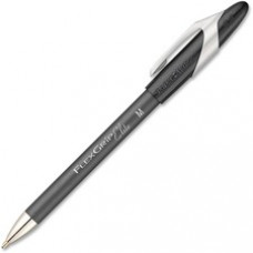 Paper Mate FlexGrip Elite Ballpoint Pens - Medium Pen Point - Refillable - Black Alcohol Based Ink - Black Rubber Barrel