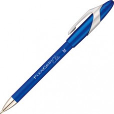 Paper Mate FlexGrip Elite Ballpoint Pens - Medium Pen Point - Refillable - Blue Alcohol Based Ink - Blue Rubber Barrel