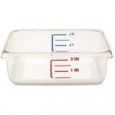 Rubbermaid Space-Saving Square Containers - Food Storage - Dishwasher Safe - Clear - Polycarbonate Body - 12 / Carton