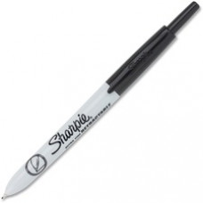 Sharpie Ultra-fine Tip Retractable Markers - Ultra Fine Marker Point - Black - 12 / Dozen