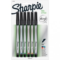 Sharpie Fine Point Pen - Fine Pen Point - Assorted - 6 / Pack
