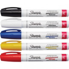 Sharpie Oil-Based Paint Marker - Medium Point - Medium Marker Point - Assorted Oil Based Ink - 5 / Pack