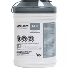Sani Professional Sani-Cloth AF3 Germicidal Wipes - Wipe - 160 / Can - 12 / Carton - White
