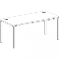 Boss Desk with 2 Round Grommets - 71