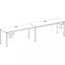 Boss 2 Desks Side by Side with 2 3/4 Pedestals - 60