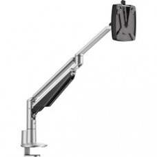 Novus CLU Duo 990+2019+000 Mounting Arm for Monitor - Silver - 1 Display(s) Supported - 15 lb Load Capacity - 75 x 100 VESA Standard - 1