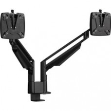 Novus CLU Duo 990+4018+000 Mounting Arm for Monitor - Black - 2 Display(s) Supported - 13