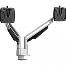 Novus CLU Duo 990+4019+000 Mounting Arm for Monitor - Silver - 2 Display(s) Supported - 13