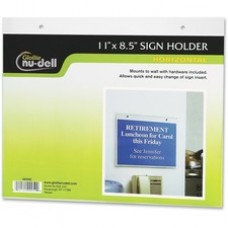 Nu-Dell Acrylic Sign Holders - Acrylic - 1 / Each - Clear