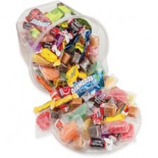Office Snax Soft & Chewy Mix Assorted Candy Tub - Resealable Container, Individually Wrapped - 2 lb - 1 EachCanister