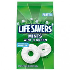 Office Snax Life Savers Wint O Green Mints Candy - Wint-O-Green - Individually Wrapped - 2.81 lb - 1 Each