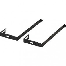 OIC Adjustable Partition Hangers - Metal - Black - 2 / Pair
