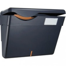 OIC HIPAA Wall File with Cover - Wall Mountable - Black - Plastic - 1Each