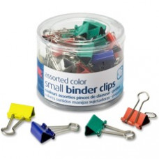 OIC Assorted Color Binder Clips - Small - 0.38" Size Capacity - 36 / Pack - Assorted