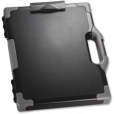 OIC Clipboard Storage Box - Tablet, Notebook - 8 1/2", 8 1/2" x 11", 14" - Black, Gray - 1 Each