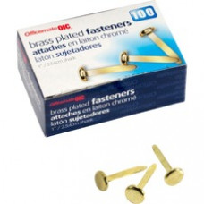 OIC Brass Plated Round Head Fasteners - 1