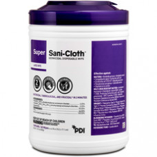 PDI Super Sani-Cloth Germicidal Disposable Wipe - Wipe - 6