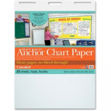 Pacon Heavy Duty Anchor Chart Paper - 25 Sheets - Plain - Unruled - 24