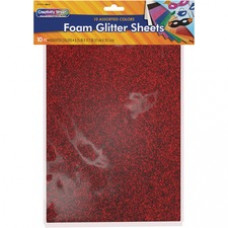 Creativity Street Wonderfoam Glitter Sheets - Art Project, Craft Project - Recommended For 3 Year - 10 Piece(s) - 11.70