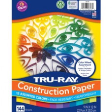 Tru-Ray Color Wheel Construction Paper - Project - 144 Piece(s) - 12