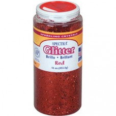 Spectra Glitter Sparkling Crystals - 16 oz - 1 Each - Red