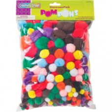 Creativity Street Pom Pons Class Pack - 300 / Pack - Assorted