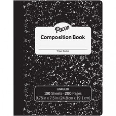 Pacon Unruled Compositon Book - 100 Sheets - Plain - Unruled - 7 1/2