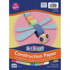 Art Street Lightweight Construction Paper - Art Project, Craft Project, Fun and Learning, Cutting, Pasting - 9