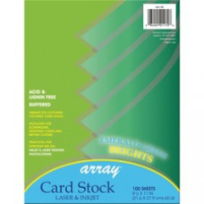 Pacon Inkjet, Laser Printable Multipurpose Card Stock - Emerald Green - Letter - 8 1/2