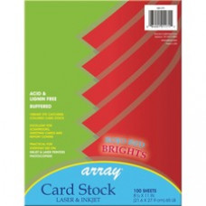Pacon Inkjet, Laser Printable Multipurpose Card Stock - Rojo Red - Letter - 8 1/2
