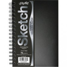 UCreate Poly Cover Sketch Book - 75 Sheets - Spiral - 70 lb Basis Weight9