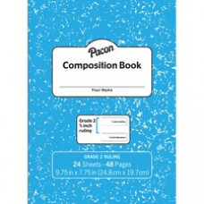 Pacon Composition Book - 24 Sheets - 48 Pages9.8
