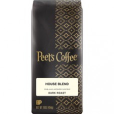 Peet's Whole Bean House Blend Coffee - Dark - 16 oz - 1 Each
