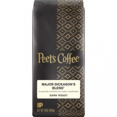 Peet's Coffee & Tea Major Dickason'S Blend Ground 1Lb - Regular - Major Dickason's - Smooth - 16 oz Per Bag - 1 Each