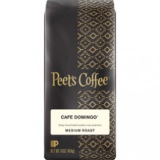 Peet's Coffee & Tea Peet's Coffee/Tea Cafe Domingo Ground Coffee - Regular - Cafe Domingo - Medium - 16 oz - 1 Each