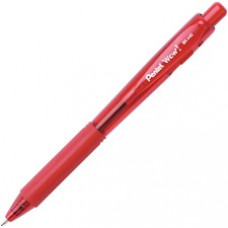 Pentel WOW! Retractable Ballpoint Pens - Medium Pen Point - 1 mm Pen Point Size - Red - Red Barrel - 12 / Dozen