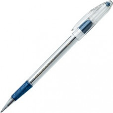 Pentel R.S.V.P. Ballpoint Stick Pens - Medium Pen Point - 1 mm Pen Point Size - Refillable - Blue - Clear Barrel