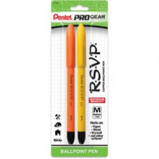 Pentel PROGear R.S.V.P. 1.0mm Capped Ballpoint Pen - 1 mm Pen Point Size - 2 / Pack