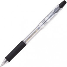Pentel Recycled Retractable R.S.V.P. Pens - Medium Pen Point - 1 mm Pen Point Size - Refillable - Black - Clear Barrel