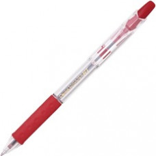 Pentel Recycled Retractable R.S.V.P. Pens - Medium Pen Point - 1 mm Pen Point Size - Refillable - Red - Clear Barrel