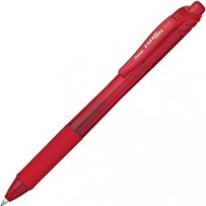 Pentel EnerGel-X Retractable Gel Pens - Medium Pen Point - 0.7 mm Pen Point Size - Refillable - Red Gel-based Ink - Red Barrel