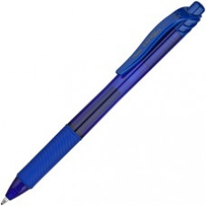 Pentel EnerGel-X Retractable Gel Pens - Bold Pen Point - 1 mm Pen Point Size - Refillable - Blue Gel-based Ink - Blue Barrel - 12 / Dozen