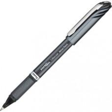 Pentel EnerGel NV Liquid Gel Pens - Bold Pen Point - 1 mm Pen Point Size - Black Gel-based Ink - Gray Barrel - 12 / Dozen